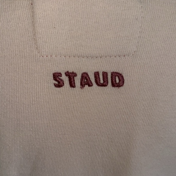 Staud X C. Bonz Cream “Blue” Embroidered Sweatshirt - Picture 5 of 6
